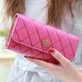 thumbnail image 6 of EIMELI Luxurious Faux Leather Crown Wallet - Spacious Three-Fold Design with Zipper Closure  Large Capacity  Stylish Mini Purse for Women - Casual  Fashionable  and Practical Accessory (7, 6 of 7