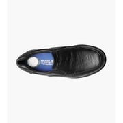Nunn Bush Cam Men's Moc Toe Slip On, Black Tumbled, 15W
