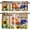 Rooster-10, variant on Rooster Chicken Kitchen Curtain,Farmhouse Rustic Vintage Country Patchwork Farm for Bedroom Dining Room Cafe Office Living Room Drapes, 54 x 18 in+ 27 x 36 in*2