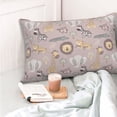 thumbnail image 4 of KLL Safari Animals Pillow Covers Envelope Closure,Super Soft and Cozy Fuzzy Fleece Pillow Case Cover 20"x30", 4 of 5