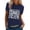 Dark Blue, variant on Women's Short Sleeve T-shirt Slim Fit Summer Casual Top Soft Breathable