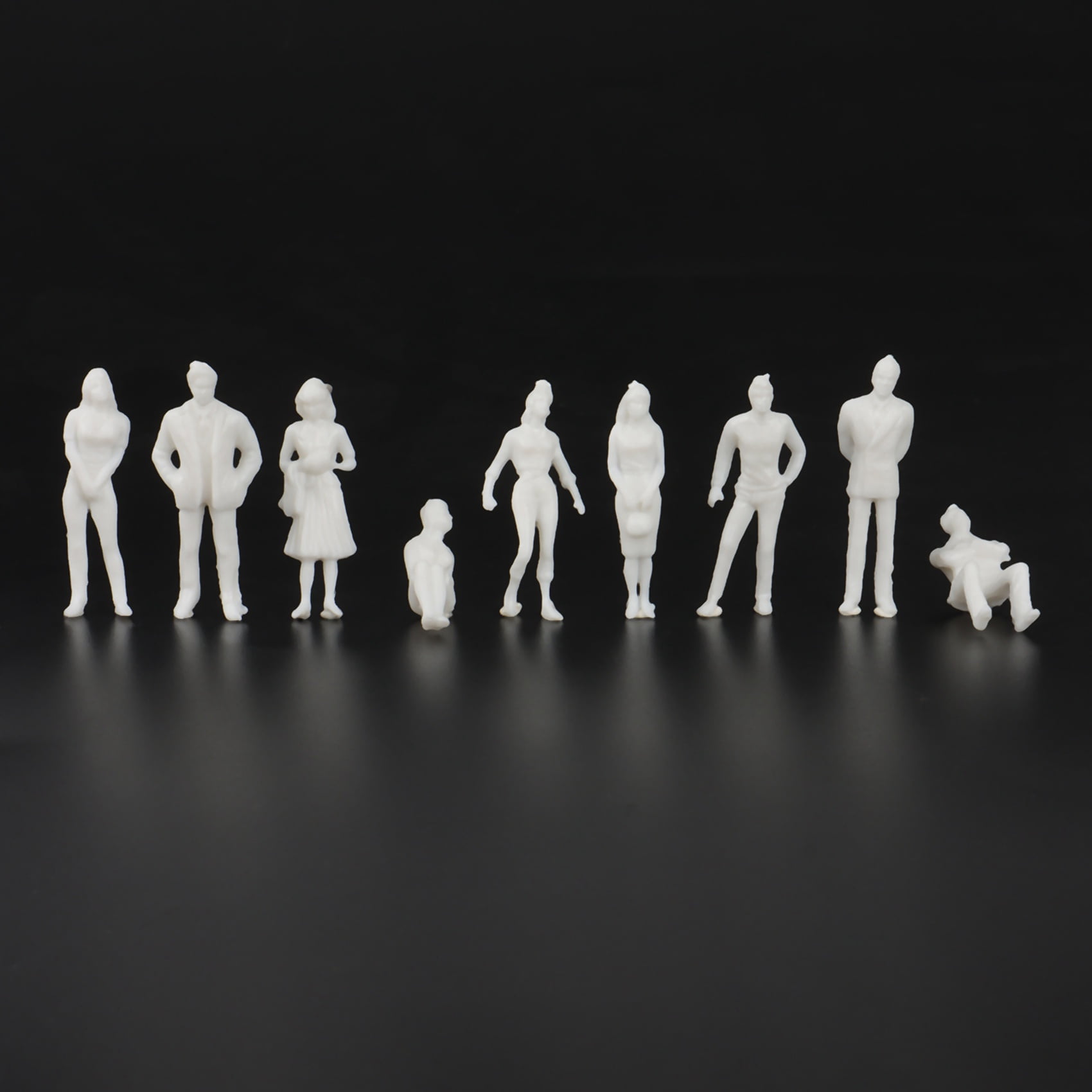 1:50 White Figures Architectural Model Human Scale HO Model Plastic ...