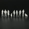 thumbnail image 1 of 1:50 White Figures Architectural Model Human Scale HO Model Plastic Peoples,10 Pieces, 1 of 7