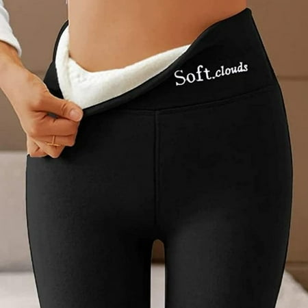 TWIFER Thermal Underwear Bottoms For Women Autumn And Winter Plus Thicken Outside Wear High Waisted Small Pants Warm Bottom Cotton Pants Size 2XL