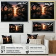 thumbnail image 4 of Designart "Shadowy Mangroves in Florida" Landscapes Floater Framed Wall Art Living Room, 4 of 7