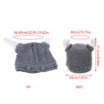 thumbnail image 2 of lanema Crochet Knitted Beanie Hat Funny Ox Horn Barbarian Viking Stretchy Cap, 2 of 13