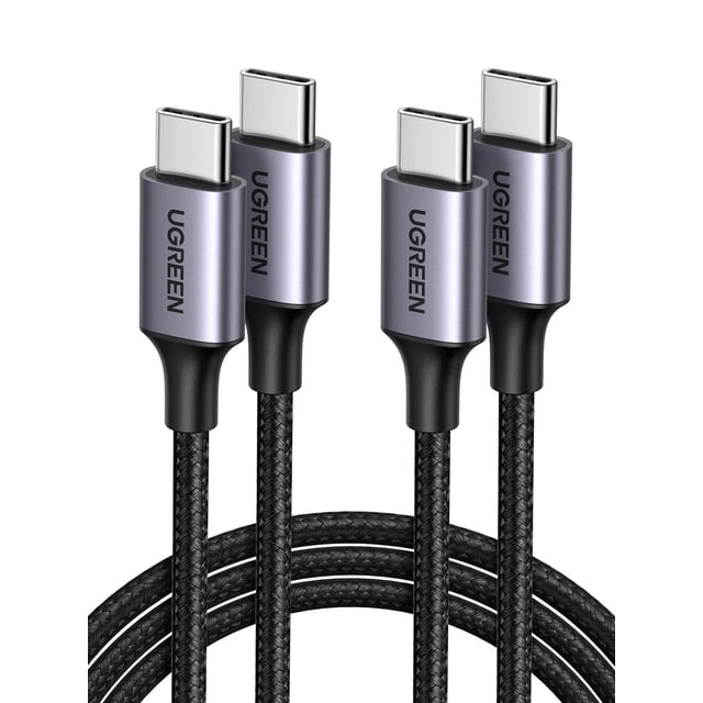 Cable USB C UGREEN Nylon Trenzado 60W PD Carga Rápida 1M para iPhone, Galaxy, Macbook, iPad