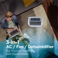 thumbnail image 3 of BLACK+DECKER 12,000 BTU Portable Air Conditioner, Window Kit Included, White, 3 of 8