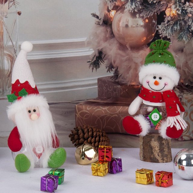 Navidad nuevas cajas de dulces de Navidad Santa Claus muñeco de nieve pequeñas cajas de dulces caja de colección de regalos de Navidad 13*11*18 cm