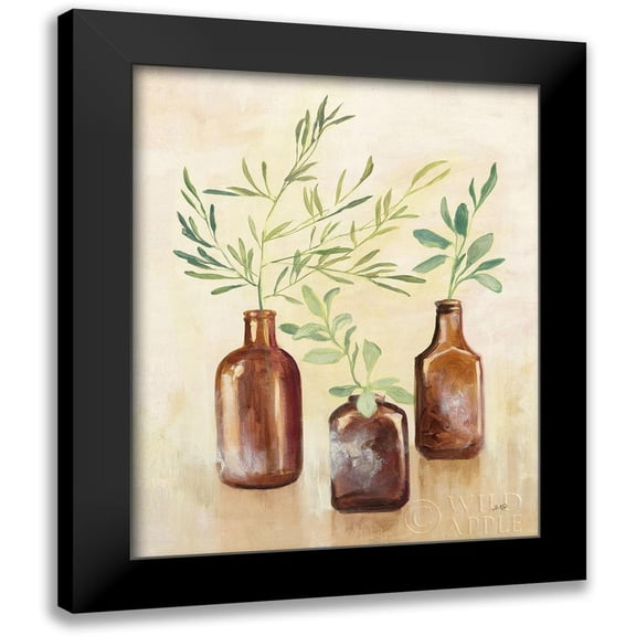 Purinton, Julia 12x14 Black Modern Framed Museum Art Print Titled - Woodland Still Life II