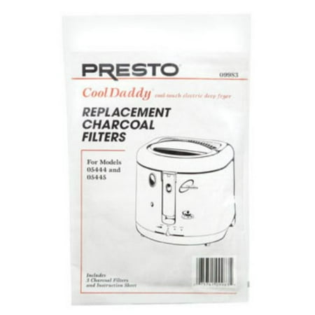- Presto 09983 Replacement Charcoal Filters