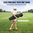 thumbnail image 6 of Camping Folding Chair for Adults, Portable Heavy Duty Outdoor Quad Lumbar Back Padded Arm Chairs with Side Pockets, Cup Holder and Cooler Bag for Beach, Lawn, Picnic, Fishing, Backpacking, Black, 6 of 9