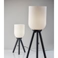thumbnail image 4 of Adesso Kinsley 22.5" 1-Light Pull Chain Tripod Table Lamp with Ribbed Glass Cylinder Shade, 4 of 5