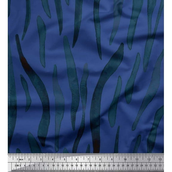 Soimoi Cotton Duck Fabric Tiger Animal Skin Printed Craft Fabric by the Yard 42 Inch Wide