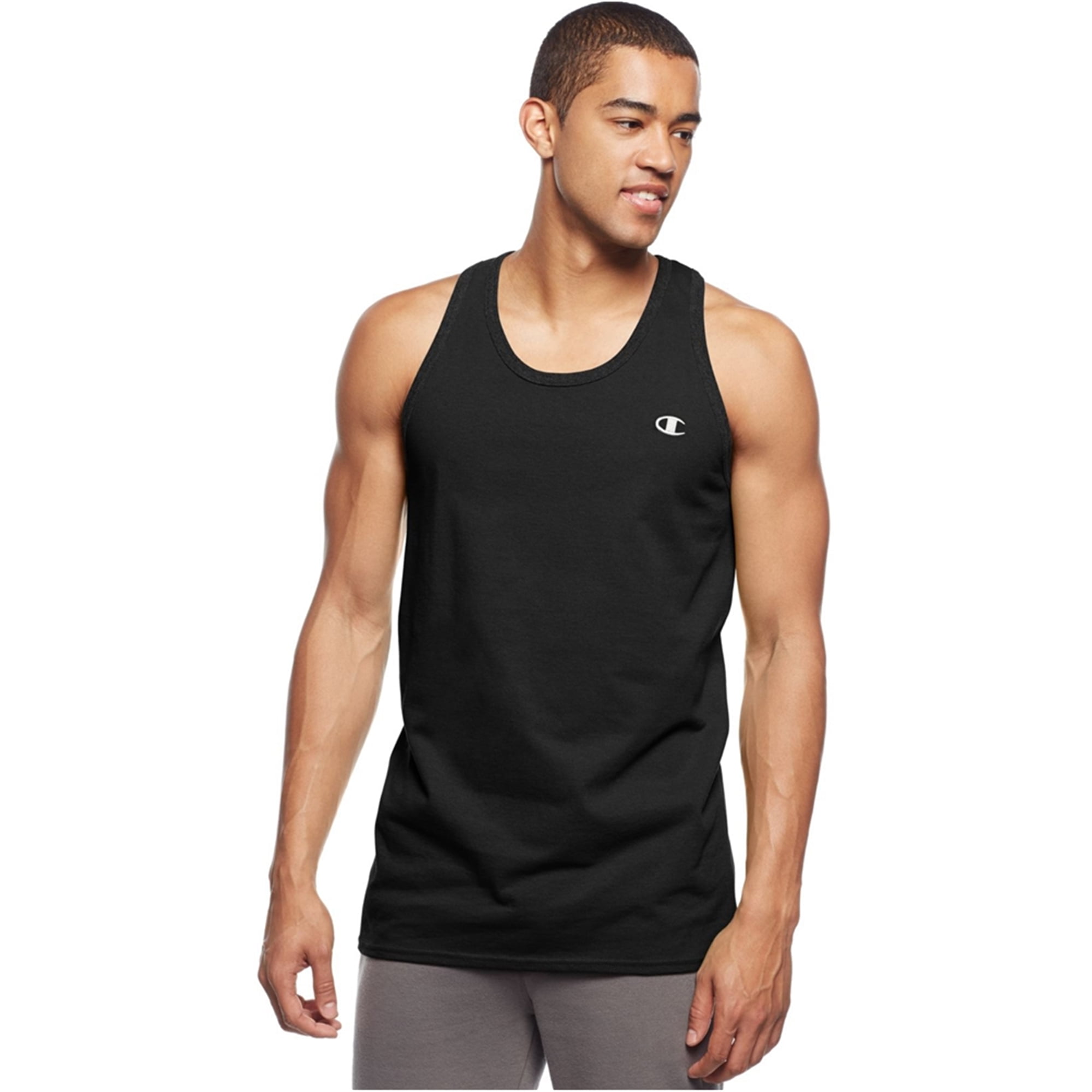 Champion Camiseta sin mangas con logo auténtico para hombre