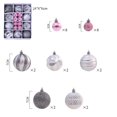 thumbnail image 1 of Adornos navideños Lylong, 26 bolas navideñas variadas, adornos para árbol de Navidad, decoración navideña para el hogar, color gris, 1 of 5