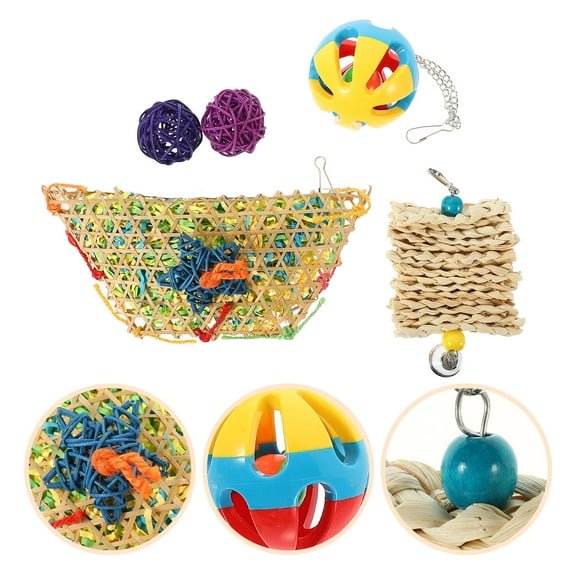 Milisten  5 PCS/Set Feeder Toy for Hens Chicken Toys Hanging Colorful