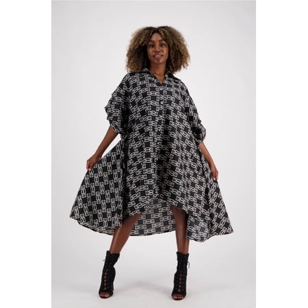 Advanced Apparels Flowy Midi Dress Black One Size