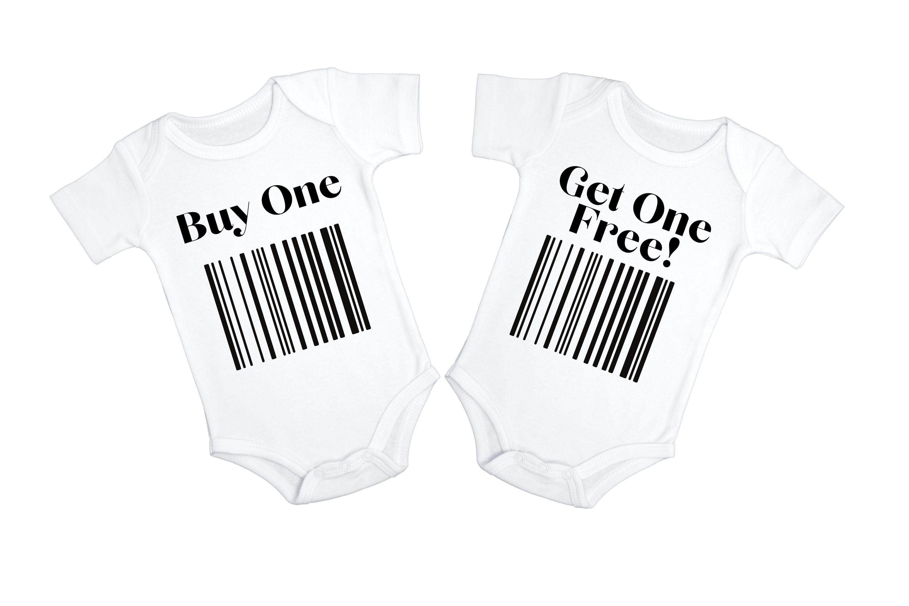 Pregnancy Announcement Twin Buy One Get One Free Boba Buddies Onesie\u00ae Funny New Mom To Be Announce Baby Bodysuits Twin Pregnant Reveal