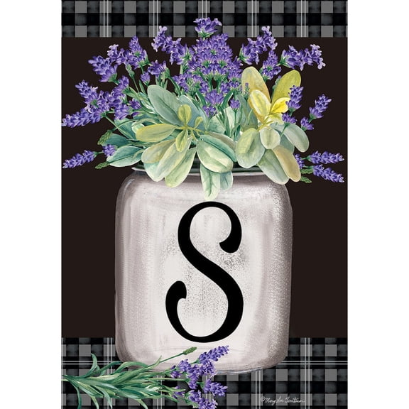 Briarwood Lane Everyday Garden Flag 12x18 For Outdoor Farmhouse Monogram Letter S Garden Flag Flags For Outside