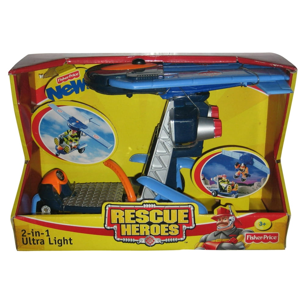 Rescue Heroes 2in1 Ultra Light Glider FisherPrice Toy Vehicle