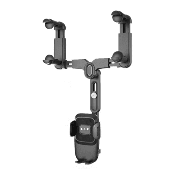 Soporte Para Teléfono Espejo Retrovisor Porta Celulares 3en1 Lab.G Negro