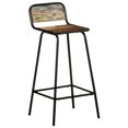 thumbnail image 4 of vidaXL Bar Chairs 4 pcs Solid Reclaimed Wood, 4 of 10