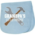 thumbnail image 2 of Inktastic Grandpa's Little Helper Baby Burp Cloth, 2 of 3