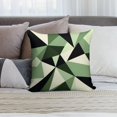 thumbnail image 6 of Green And Beige Modern Art Geometric Pillow Covers,Green And Beige Modern Art Geometric Throw Pillow Covers 18"×18" ,Living Room Sofa Couch Pillow Covers,Decorative Pillow Covers, 6 of 7
