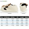 thumbnail image 2 of BadPiggies Cute Cow Slippers Fuzzy Plush Warm Non-Slip House Slides Shoes for Women Girls Men, 2 of 8