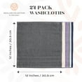thumbnail image 6 of White Classic Bundle Washcloth 24 Pack, Cotton Multipurpose Small Hand Towels 12x12, Kitchen Towels Set, Salon Face Towels, Bath Wash Cloths, Multi, 6 of 7