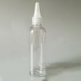 10Pcs 100Ml Clear Pet Plastic Bottles Empty Twisting Top Nozzle Dropper