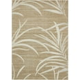 thumbnail image 1 of Unique Loom Botanical Collection Carved Transitional Indoor and Outdoor Flatweave Area Rug, 7 x 10 Feet, Beige/Tan, 1 of 2