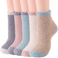 thumbnail image 1 of Women Fuzzy Socks Warm Cozy Soft 5 Pairs, 1 of 1