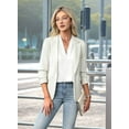 thumbnail image 6 of Womens Summer Sleeveless Silk Satin V Neck Business Casual Tank Tops White XXL, 6 of 7