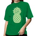 thumbnail image 2 of Smartprints Vintage Pineapple Sketch Women's T-Shirt Turf Green, Cotton, M, 2 of 4