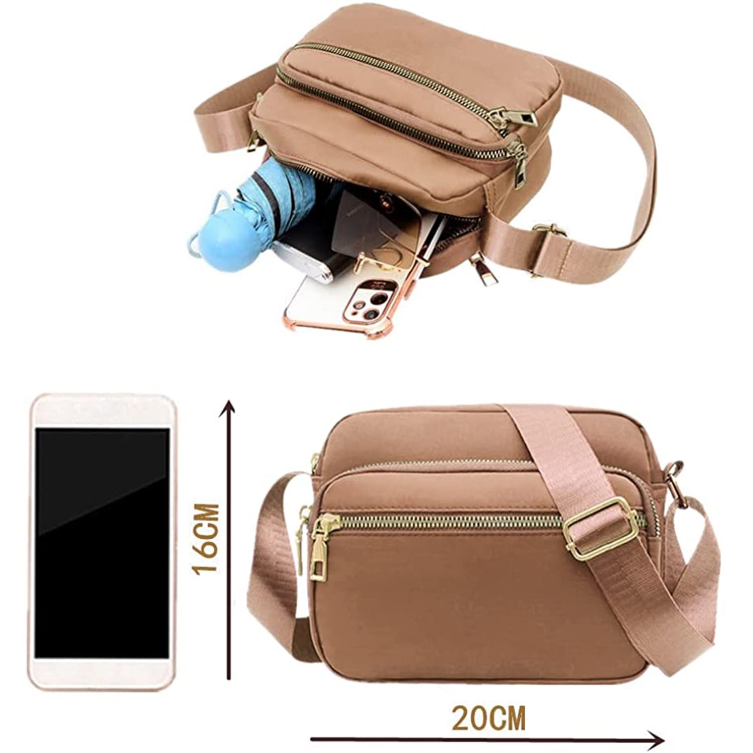 Genuine Leather Phone Bag Cross Body Strap Mini Purse Shoulder Bag Every  Day | eBay