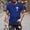 Tops-A613Blue, variant on Men's Graphic T-Shirts Crew Neck Soft Short Sleeve T-Shirts Slim Fit Cross Print Tee Shirts Breathable Casual Summer Daily Streetwear Tops