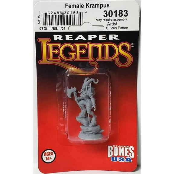 Reaper Miniatures REM30183 Legends - Anina, Female Krampus Miniatures