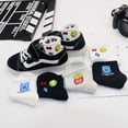thumbnail image 2 of 5 Pairs Baby Toddler Socks French Fries Cotton Crew Socks for Boys Kids, 2 of 8