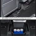 thumbnail image 4 of Rear Center Console Organizer, Wear Resistant Backseat Storage Box Black  for Model Y 2020 To 2023, 4 of 7