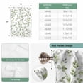 thumbnail image 6 of Green Leaves Balloon Curtains 63 Inch Length for Living Room/Bedroom, Summer Botanical Elegant Farmhouse Rod Pocket Privacy Door Curtains Decorative Tie Up Shade for Window 52"x63", 6 of 8