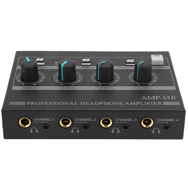Amplificador de auriculares para monitor, Amplificador de auriculares resistente y duradero antideslizante para chat para estudio en casa