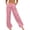 Pink, variant on Casual Pants for Women Wide Leg Sweatpants Low Waist with Drawstring Elastic Waistband And Side Pockets for Everyday Wear Women Slacks Black L