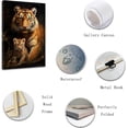 thumbnail image 2 of ZHONGYUTONG Tiger Canvas Wall Art Cute Baby Tiger Picture Prints Forest Animal Portraits Paintings Vintage Artwork for Kids Room Nursery Framed (12.00" x 18.00"), 2 of 6