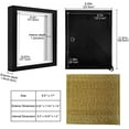 thumbnail image 2 of 8.5x11 Shadow Box Frame Display Case with Letter Stickers, 3D Picture Frame, Display Case Box for Memorabilia, Baby Items, Wedding Memories, Crafts, Tickets and Photos (3Pcs-Black, 8.5x11), 2 of 6