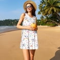 thumbnail image 3 of Vsdgher Robe d'Été Mignonne à Imprimé Koala pour Femmes, Décontractée, Col en U, Robe de Plage Sans Manches, Débardeur Ample, Robe Soleil avec Poche, 3 of 7