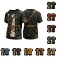 thumbnail image 3 of CONFREE Halloween Mens Pirate Captain Tshirts Short Sleeve Crew Neck Graphic Lightweight Hallowmas T-Shirts for Men, 3 of 4