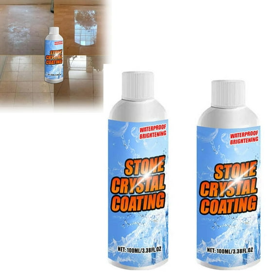 Stone Brightens Crystal-Plating Agent,Marble Stain Remover,Stone Crystal Coating,Stone Crystal Plating Agent Stain Remover Polish Effectively Brightens Ceramic And Stone Coatings 100Ml