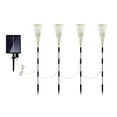 thumbnail image 1 of Tignapoo Solar-Powered Waterproof Outdoor Dandelion String Lights for Christmas Decoration, White, 4-Piece Set with 120 LEDs, 1 of 6